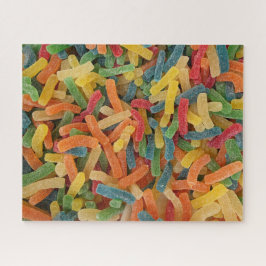 Quebra-cabeça Doces para mastigar revestidos a açúcar coloridos