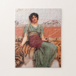 Quebra-cabeça Doces sonhos (Linda Mulher Romana na Pele de Tigre