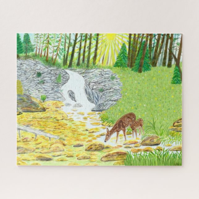 Quebra-cabeça Doe and Fawn 520 PCs Puzzle (Horizontal)