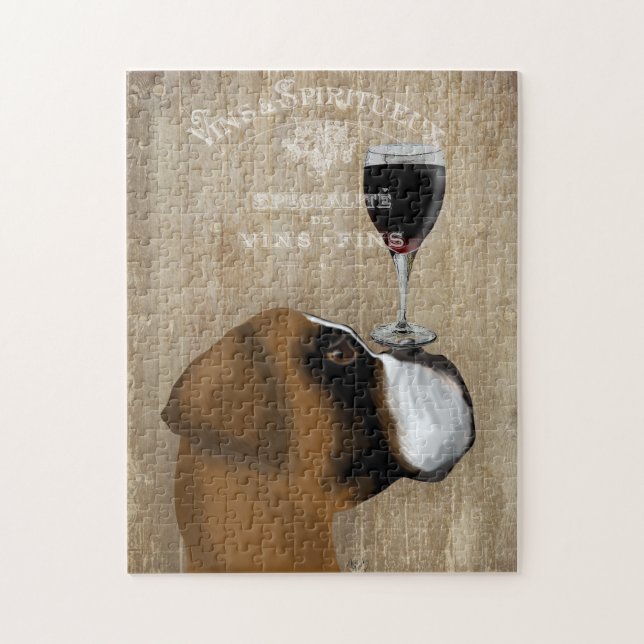 Quebra-cabeça Dog Au Vin Boxer (Vertical)