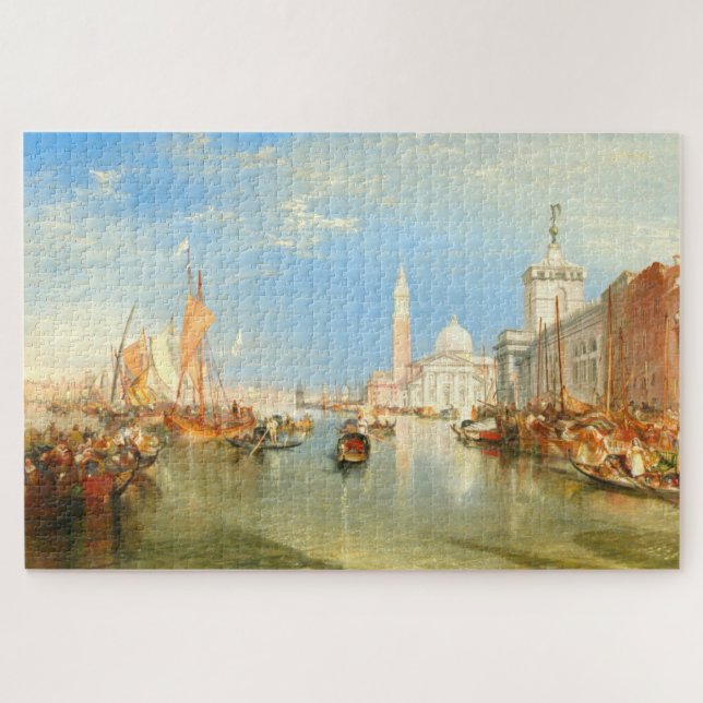 Quebra-cabeça Dogana Venice William Turner Art Jigsera Quebra-ca (Horizontal)