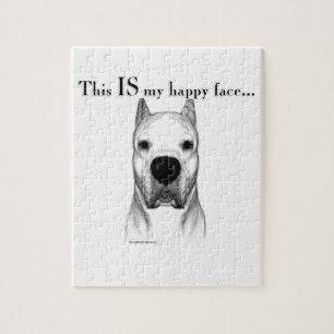 Quebra-cabeça Dogo Argentino Happy Face