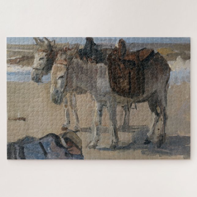 Quebra-cabeça Dois Burros (por Isaac Israels) (Horizontal)