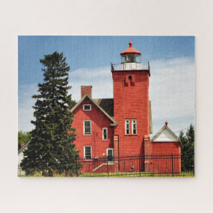 Quebra-cabeça Dois Faróis Harbors Minnesota