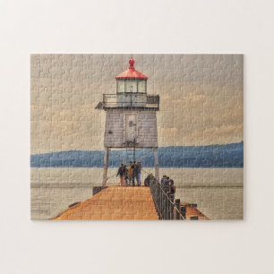 Quebra-cabeça Dois farol de Harbors Minnesota