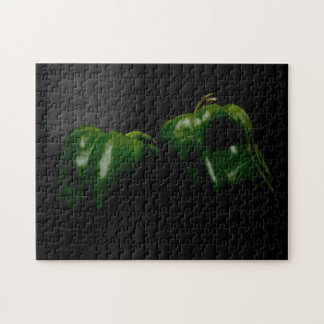 Quebra-cabeça Dois pimentões verdes 11x14 252pc jpcna