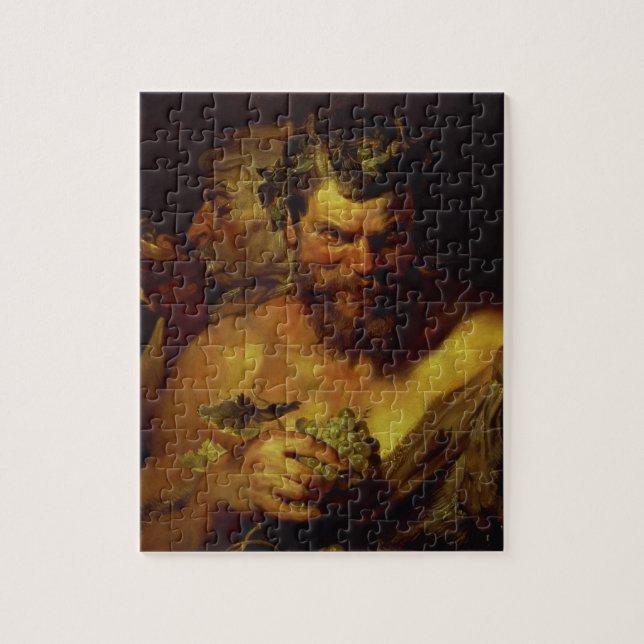 Quebra-cabeça Dois Satyrs (óleo no painel) (Vertical)