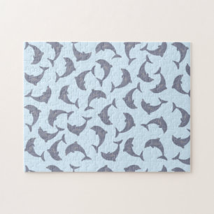 Quebra-cabeça Dolphins in the Sea Pattern