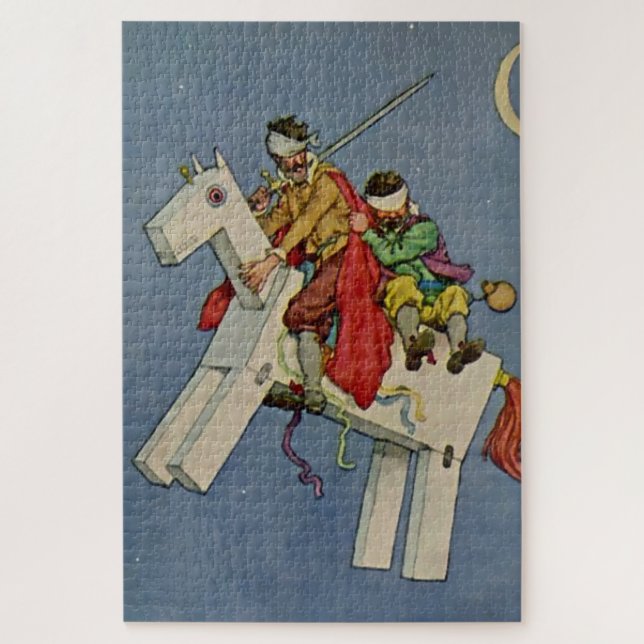 Quebra-cabeça “Dom Quixote” por W Heath Robinson (Vertical)