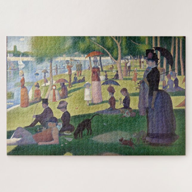 Quebra-cabeça Domingo à tarde Seurat Neo Impressionista (Horizontal)