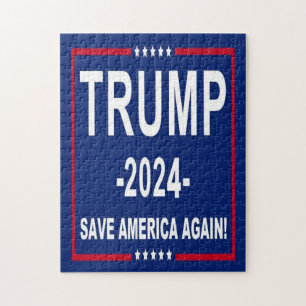 Quebra-cabeça Donald Trump 2024 Salve a América Novamente