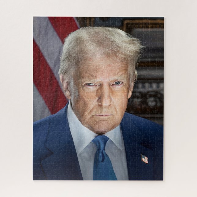 Quebra-cabeça Donald Trump 2025 Presidente Americano Portrait (Vertical)
