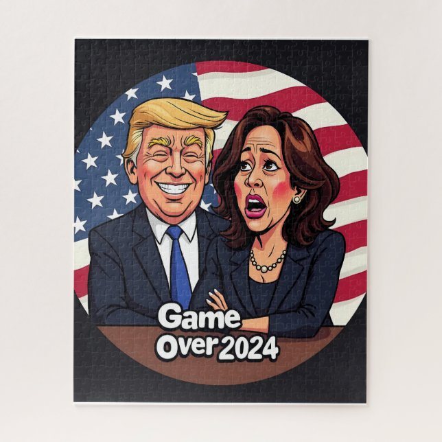 Quebra-cabeça Donald Trump Kamala harris (Vertical)