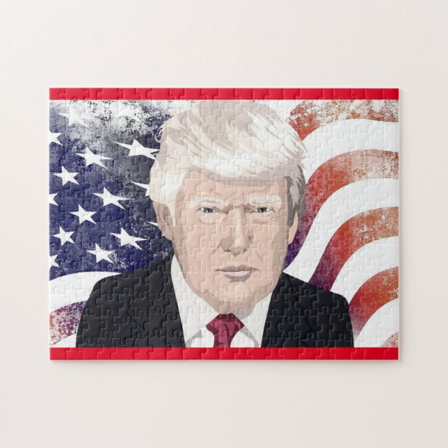 QUEBRA-CABEÇA DONALD TRUMP PATRIOTIC (Horizontal)