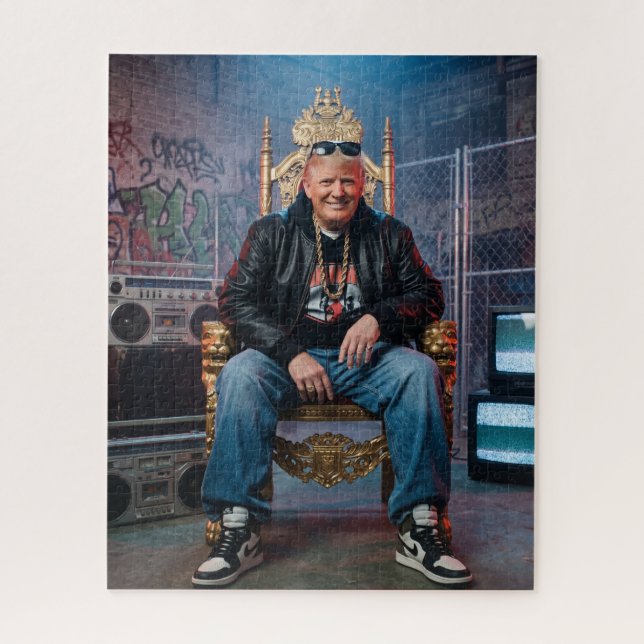 Quebra-cabeça Donald Trump Rapper Hip Hop  (Vertical)