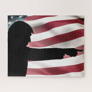 Quebra-cabeça Donald Trump Silhouette