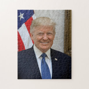 Quebra-cabeça Donald Trump White House Presidente Portrait