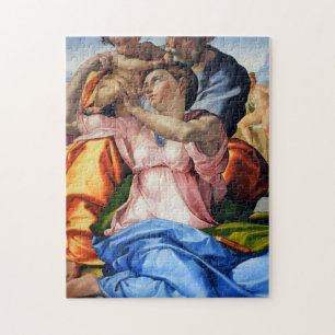 Quebra-cabeça Doni Tondo, Doni Madona (detalhes), Michelangelo,