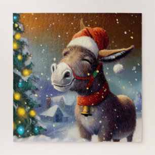 Quebra-cabeça Donkey Natal (1)