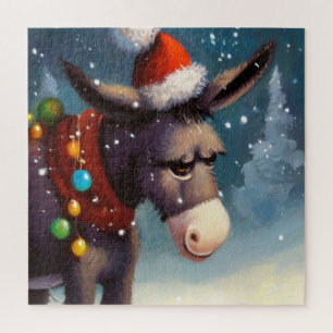 Quebra-cabeça Donkey Natal (2)