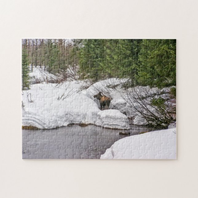 Quebra-cabeça dos alces, 10x14 com 252 partes (Horizontal)
