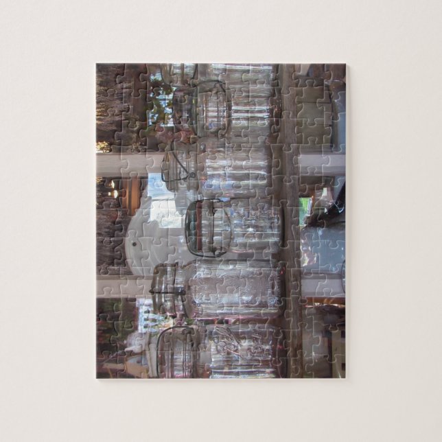 Quebra-cabeça dos frascos de pedreiro (Vertical)