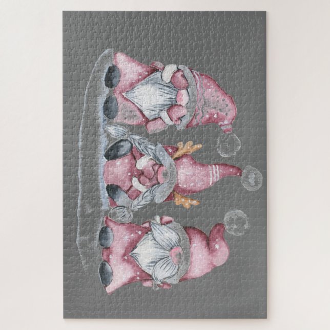 Quebra-cabeça dos Gnomos da Floresta (Vertical)