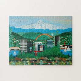 Quebra-cabeça dos jardins de rosas de Portland