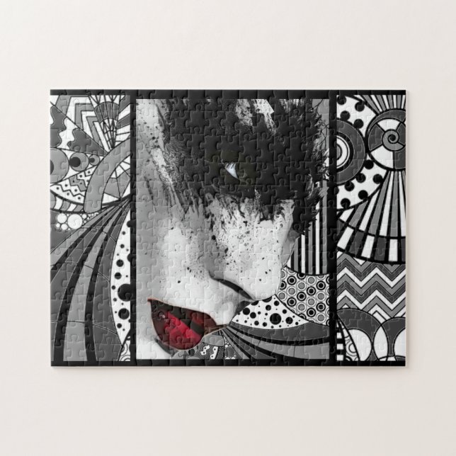 Quebra-cabeça dos lábios da cisne (Horizontal)