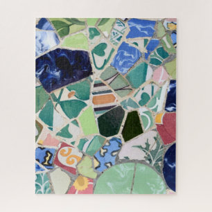 Quebra-cabeça dos mosaicos de Guell do parque