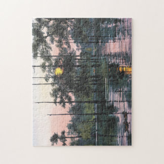 Quebra-cabeça dos patos de madeira de Atchafalaya