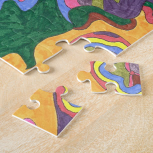 Quebra-cabeça "Dourado" Abstrato Art