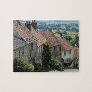 Quebra-cabeça Dourado Hill, Shaftesbury, Dorset, Inglaterra, Jig