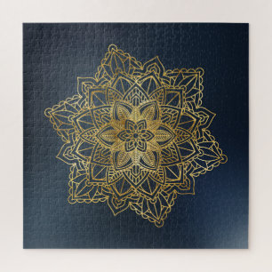 Quebra-cabeça Dourado Mandala