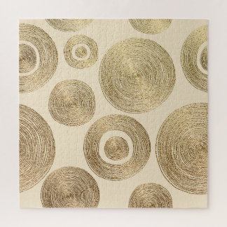 Quebra-cabeça Dourado padrão: design de luxo abstrato brilhante