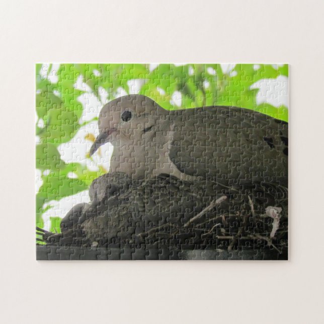 Quebra-cabeça - Doves no ninho (Horizontal)
