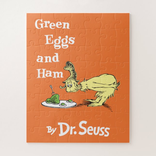 Quebra-cabeça Dr. Seuss | Ovos Verdes e Presunto (Vertical)