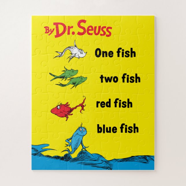 Quebra-cabeça Dr. Seuss | Um Peixe Dois Peixes (Vertical)
