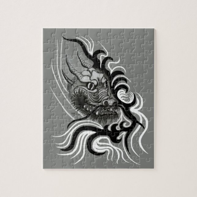 Quebra-cabeça Dragão da China em Tattoostyle (Vertical)