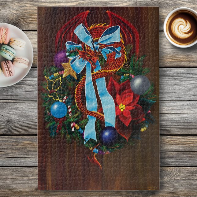 Quebra-cabeça Dragão da Festa de Natal (Criador carregado)