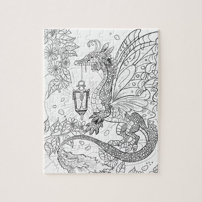 Quebra-cabeça Dragão de Farinha do Jardim Cor seu próprio Quebra (Vertical)