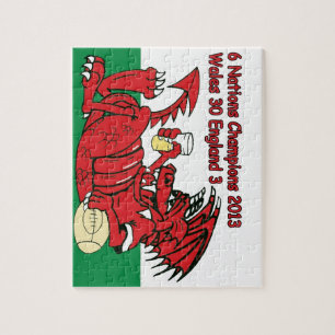 Quebra-cabeça Dragão de Galês, 6 campeões das nações, Wales