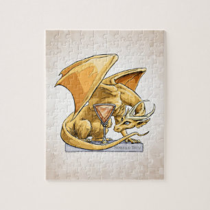 Quebra-cabeça Dragão do Birthstone de novembro: Topázio