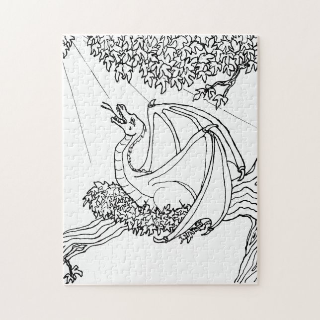 Quebra-cabeça - Dragão em Espera (Vertical)