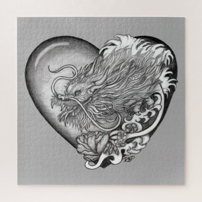 Quebra-cabeça Dragão Heart (Vertical)
