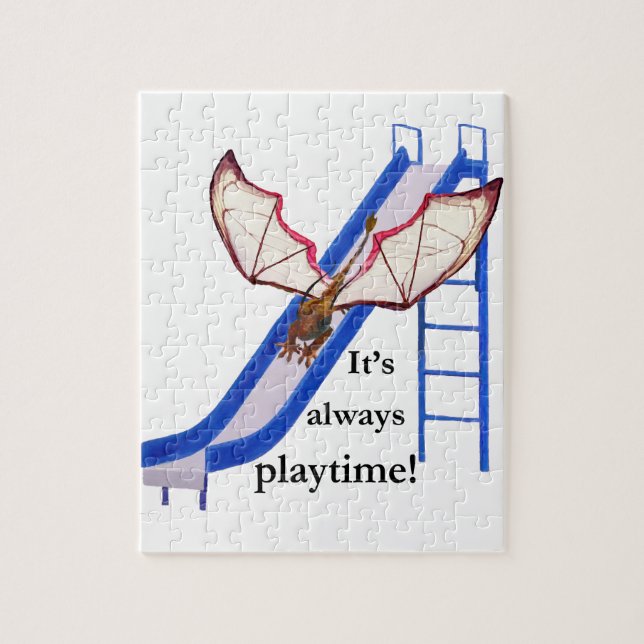 Quebra-cabeça Dragão no Slide (Vertical)