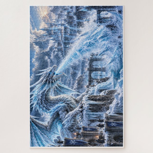 Quebra-cabeça Dragon de Glace – Souffle Glacial (Vertical)