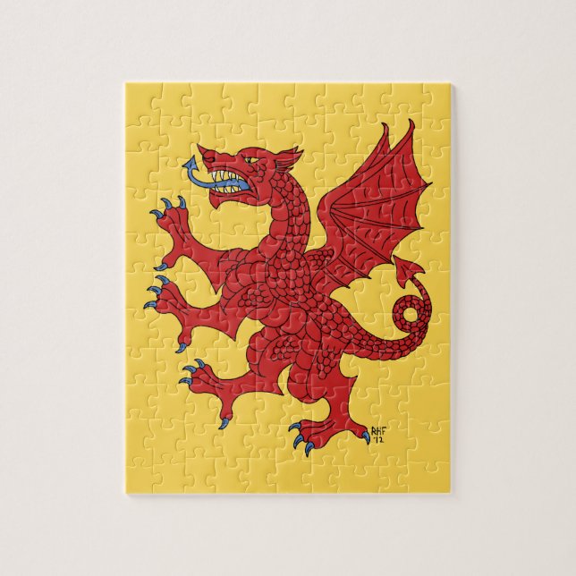 Quebra-cabeça Dragon Rampant Gules (Vertical)