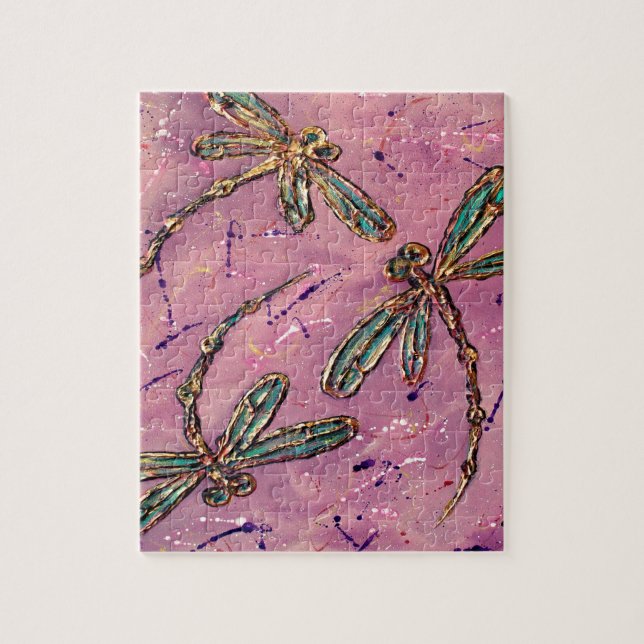 Quebra-cabeça Dragonflies Pink Fizz (Vertical)