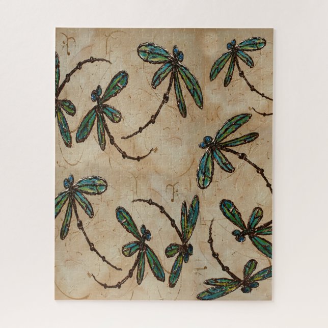 Quebra-cabeça Dragonfly Flig Rustic Cream (Vertical)